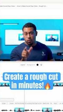 🎬 How to Create a Rough Cut in Descript #shorts #descript #ai