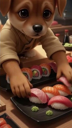 Puppy Sushi Chef Makes Perfect Japanese Sushi 🍣🐕 Restaurant Story