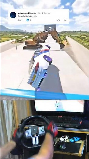 BMW M5 Goes FULL SEND! Crazy Jumps & Stunts 😳 | FH5 #shorts