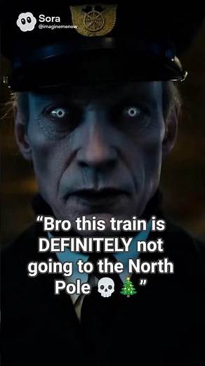 If The Polar Express Was a HORROR Movie 😳🎄 #HorrorTrailer