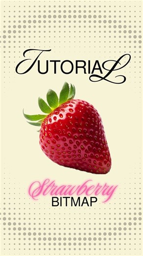 Cómo crear un diseño de bitmap de fresa dulce