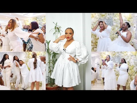 I HOSTED THE BIGGEST LADIES ALL WHITE PARTY EVER....and it was BEAUTIFUL!! | WEEKLY VLOG