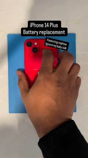 iPhone 14+ battery replacement with an authorized OEM Apple part Contact us if you need any electronic repairs | Charly Ben | Facebook