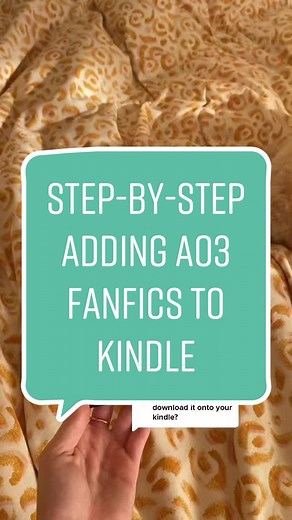 Reply to @itsajessthing0 Step-by-step guide on adding Ao3 fanfics to your Kindle ☺️ #ao3 #ao3fanfic #stepbystep #ao3tokindle #kindle #fanficsonkindle #dramionefanfiction #dramione #fanfiction #breathmintsbattlescars #booktok #bookrec #dracotok #draco #hermione