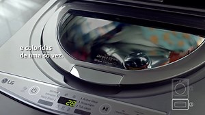 Roupas do dia a dia, brancas, coloridas... Tudo junto sem perder tempo na TWINWash™. | LG Global