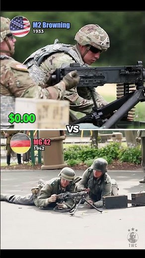 M2 Browning vs MG 42 - Scariest Machine Guns (Cost For 3 Shots)