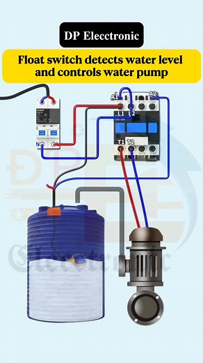 Float switch detects water level and controls water pump... #DPElecctronic #Elecctronic #Electrical #fblifestyle #instagramreels #electricalwork #DPElecctronicfollow | 𝐃𝐏 𝐄𝐥𝐞𝐜𝐜𝐭𝐫𝐨𝐧𝐢𝐜