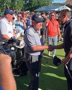 Legends will always do legendary things. Jack Nicklaus holed a chip for charity at the Ally Challenge in 2020. | PGA TOUR Champions