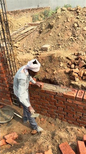 House Construction Update 🧱📐 | 9 Inch Outer Wall Construction | 6 ft Height for Stability