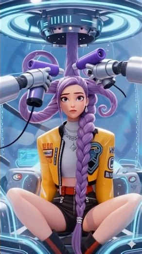 Rumi getting hairdone 💇‍♀️👩‍🎤 #kpop #rumi #kpopdemonhunter #kpopdemonhunters