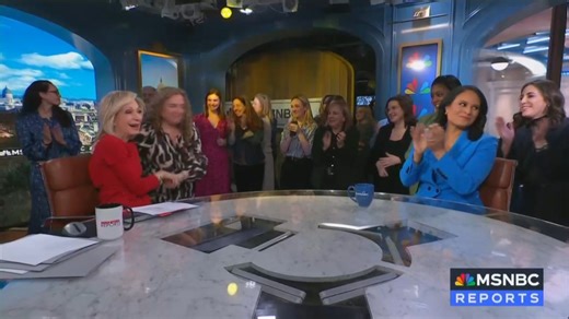 Andrea Mitchell Gives Tearful Goodbye As Staffers Surprise Her On Set