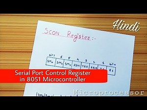 Scon Register Of 8051 Microcontroller || Microprocessor