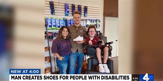 Man creates shoes for people with disabilities