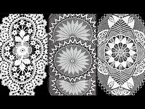 باترونات مفارش كروشي (10)oval Crochet tablecloth patterns