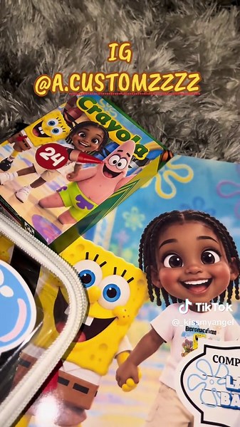 SpongeBob Themed School Supplies - Custom Back to School Gear