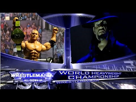 Stop Motion Mania 2 - Full Match: Undertaker vs Batista Wrestlemania 23 WWE Stop Motion