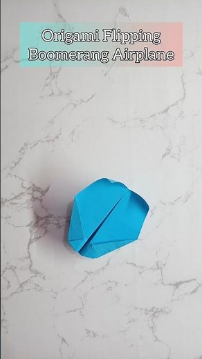 Origami Flipping Boomerang Airplane | A5 Paper Plane Tutorial | Stop Motion Origami