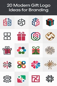 20 Modern Gift Logo Ideas for Branding That Elevate Your Business Style -
