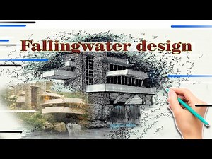 how to design: Fallingwater designed by the famous architect Frank Lloyd Wright