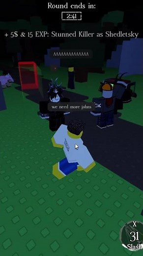 KILLER(s) vs SURVIVOR (we got him limping actually, 20%) | roblox forsaken