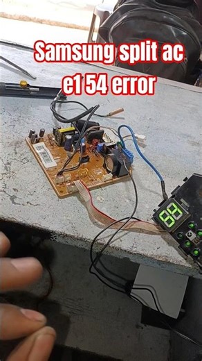 Samsung split ac E1 54 error #Samsungace154 #anupactecnician