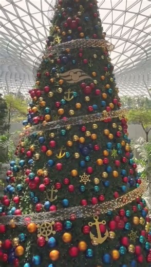 A Disney Cruise Christmas Tree… Inside an Airport?! 🤯🎄 | Jewel Changi Airport 🇸🇬