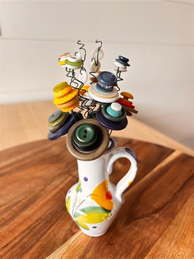 Button Flower Bouquet - Etsy