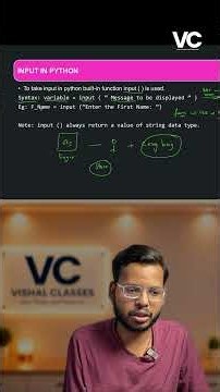 Input() in Python | Class 12 Python #class12 #class12th #python #coding
