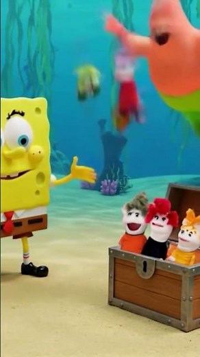 SpongeBob Puppet Show!! #spongebob #patrick #ocean #animation #puppets #ai #shortvideo #nickelodeon