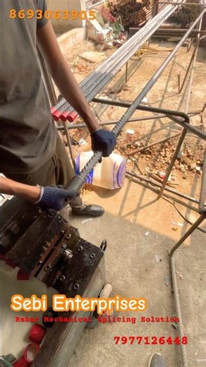 Rebar Coupler - Sebi #rebarcoupler on site Threading