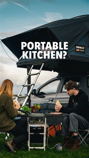 A kitchen that goes wherever the road takes you? Yes please! 😍The KitchenBox is a hassle-free kitchen built into a compact box. Easy to carry and designed to fit in your car boot, it sets up in seconds and includes everything you need to cook and enjoy delicious meals.#TentBox #KitchenBox #Camping #cooking | TentBox