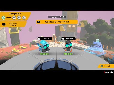 Biped 2 - Final Level 17: Golden Cliffs Third Coop Walkthrough Gameplay (Hard Difficulty) + Ending