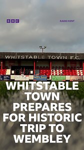 Whitstable Town FC are heading to Wembley for arguably the biggest game in their 140-year history. The Oystermen are taking up to 10,000 fans with them to London as they face Surrey's AFC Whyteleafe in the final of the FA Vase. Tap to read more: https://bbc.in/438JFhY | BBC Kent