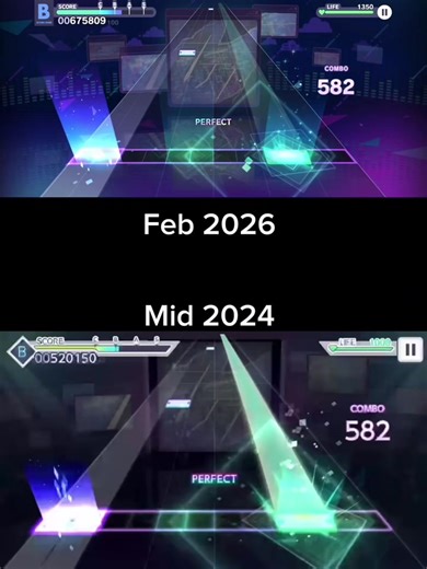 Gameplay Comparison: Two Years of Improvement in PJSK