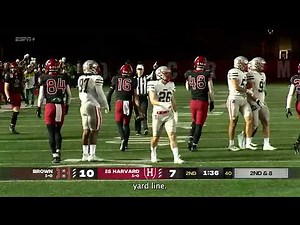 Harvard Football vs. Brown University Game Highlights