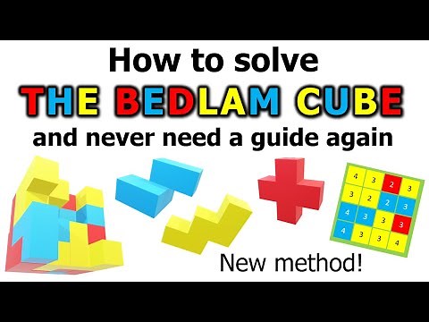 How to solve the Bedlam Cube and never need a guide again