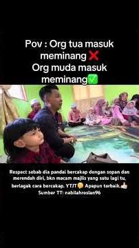 Macam ni baru betul adat meminang, sopan dan manis je cara dia berucap.😍😌