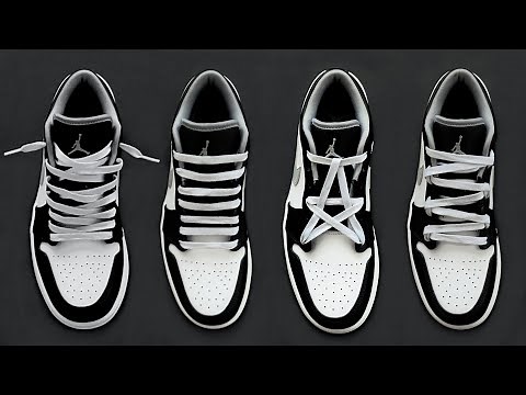 5 WAYS HOW TO LACE NIKE AIR JORDAN 1 LOW | 5 Laces Styles