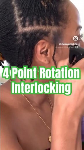 Interlocking 4 point Rotation on DIY #microlocs | FULL video on channel!