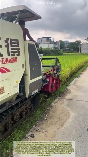 The Future of Rice Farming: Efficient Machine Harvesting Technology
