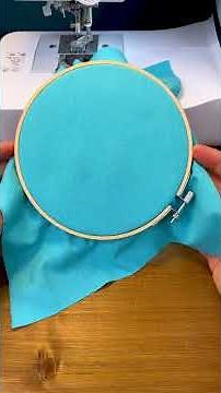 You can embroider with your basic sewing machine!