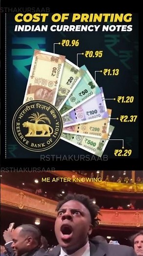 Cost of Printing Indian Money 💵🇮🇳 | How Much Does RBI Spend?