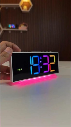 RGB Digital Clock for Desk Setup 🔥 Smart Curved Display | The Priyesh
