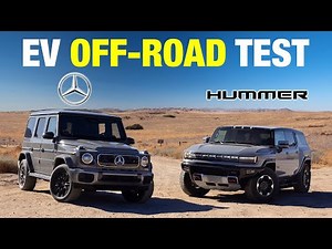 Mercedes-Benz G-Class EV vs GMC Hummer EV | Electric SUV Off-Road Comparison Test
