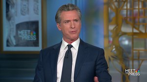 WATCH: President Biden should “100%” debate former President Donald Trump in the general election, Gov. @GavinNewsom (D-Calif.) says. Newsom: “Biden beat Trump in the prior debates.” | Meet the Press