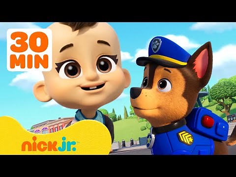 PAW Patrol Baby Rescues & Adventures! w/ Chase and Zuma 👶 | 30 Minutes | Nick Jr.