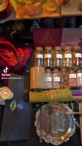 Ritual Starter Kit with Herbs, Crystals & Candles | Spiritual Kit for Beginners | Witchcraft, Intention Setting, Altar Kit, Self Care Gift