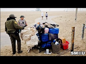 CLEANING UP: Park Rangers Tackle Homeless Encampment Cleanup at Venice Beach