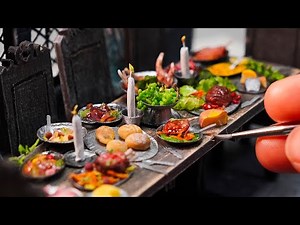How to Create a Miniature King’s Feast | DIY Air Dry Clay Mini Foods .