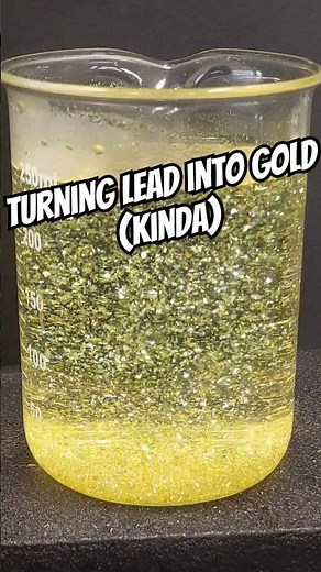 golden rain demonstration -or- turning lead into gold #science #chemistry